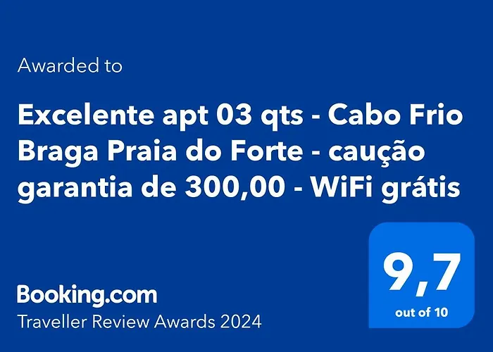 Excelente Apt 03 Qts - Cabo Frio Braga Praia Do Forte - Caucao Garantia De 400,00 - Wifi Gratis - Ar Condicionado Em Dois Quartos